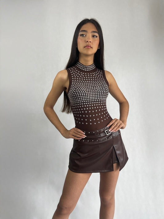 FALDA PANTALÓN POLIPIEL ESSENTIAL