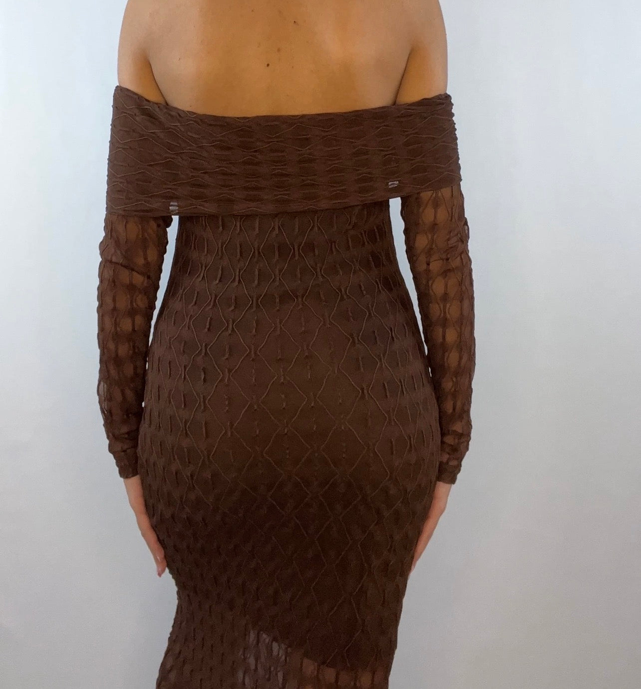 VESTIDO AURA MARRÓN