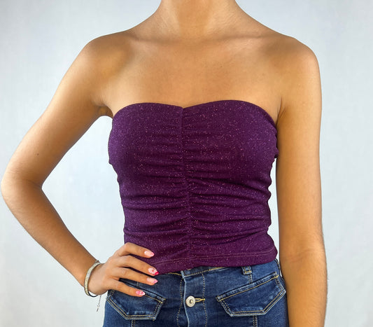 TOP BRILLANTE MORADO