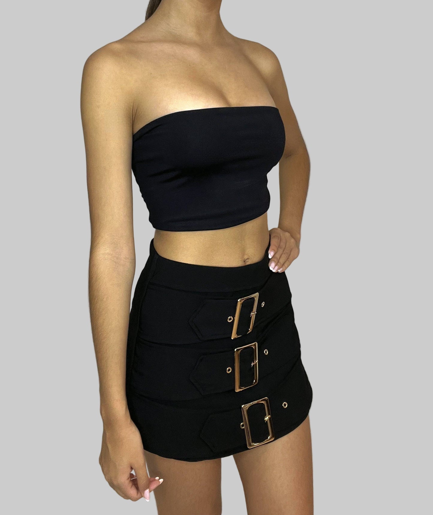 FALDA PANTALÓN DE HEBILLAS