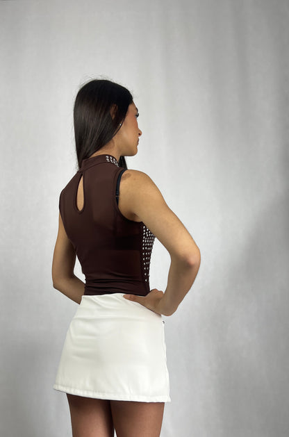 FALDA PANTALÓN POLIPIEL ESSENTIAL